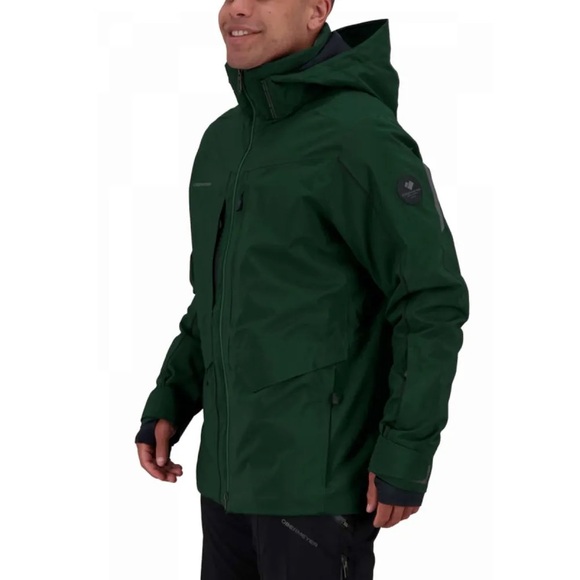 OBERMEYER Kodiak Men’s Insulated Jacket Forest Green MSRP $480 Size 2XL - Picture 2 of 6